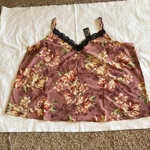 NWT Torrid Floral Spaghetti Strap Top